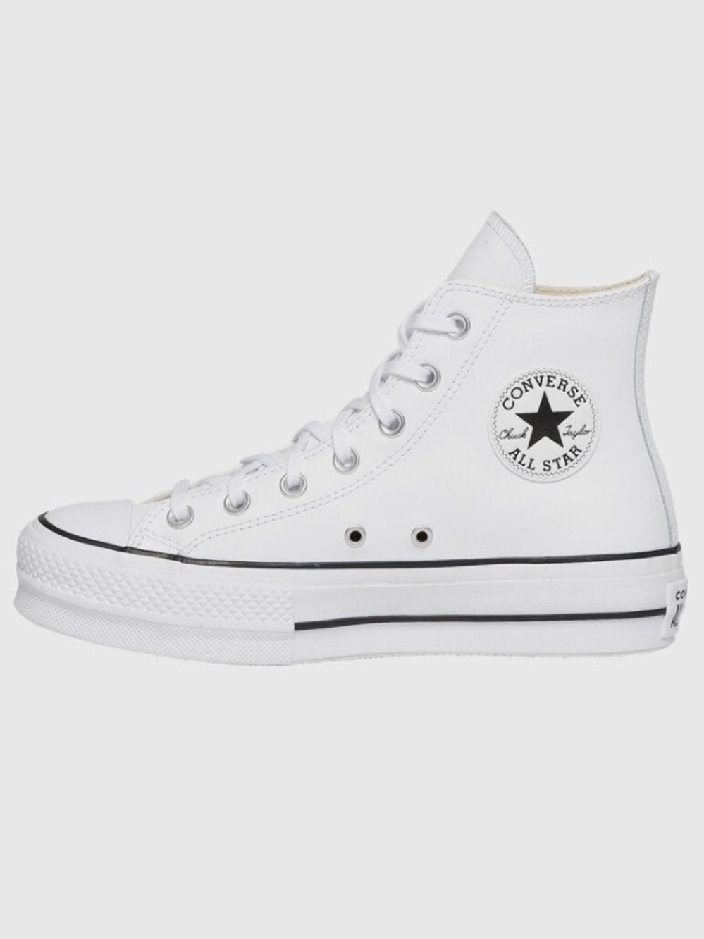 Converse Women’s Chuck Taylor All Star Lift Leather High Top White/Black 7